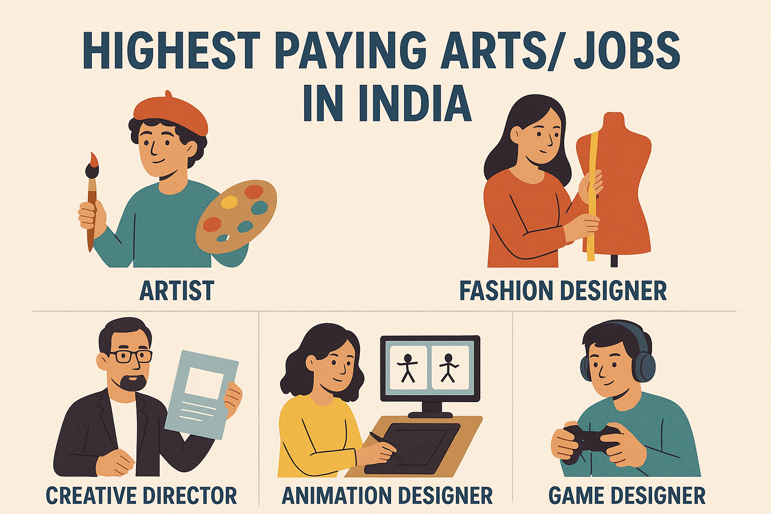 Highest Paying Arts Fields Jobs in India