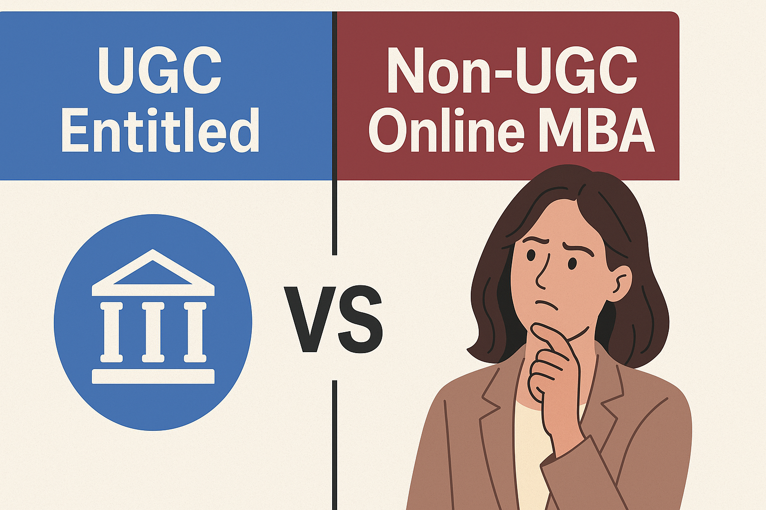 UGC Entitled vs Non-UGC Online MBA – What’s the Difference & Why It Matters (2025 Guide)