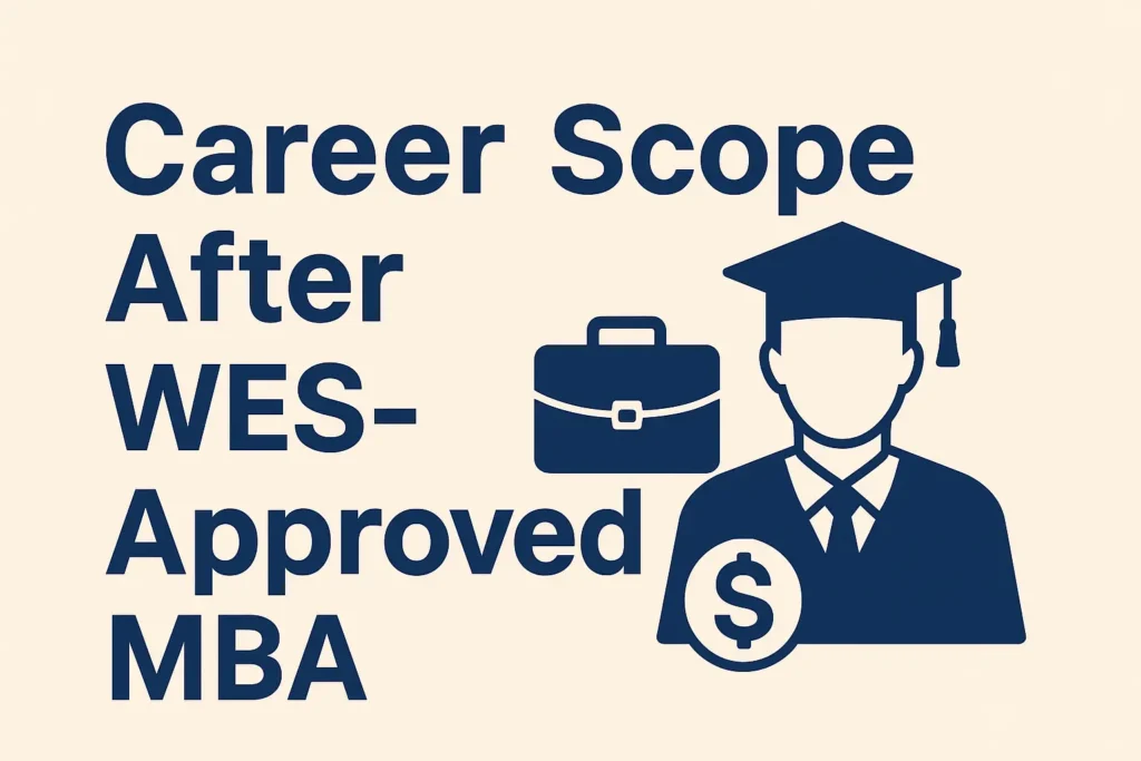 💰 Career Scope After WES-Approved MBA