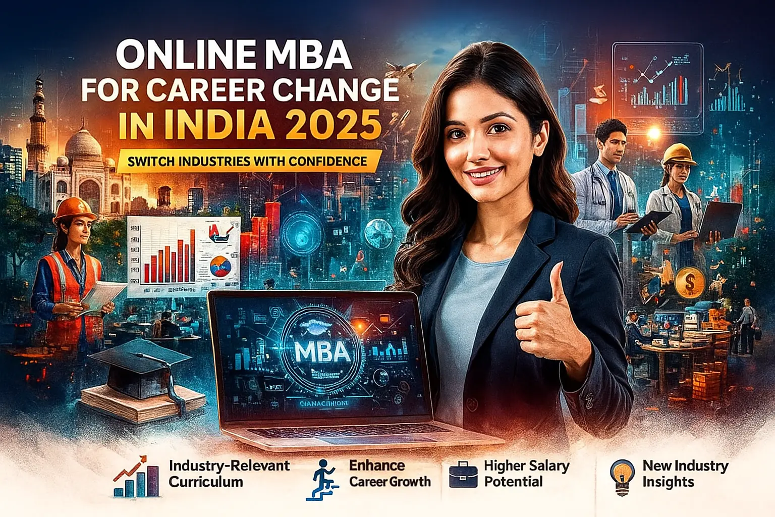 Online MBA for Career Change in India 2025 – Switch Industries with Confidence
